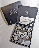 2018 U.S. Mint Limited Edition Silver Proof Set Box Slip Cover COA STOCK