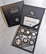 2020 U.S. Mint Limited Edition Silver Proof Set Box Slip Cover COA STOCK