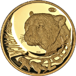 2002 South Africa Natura Series - Wild Cats of Africa: The Cheetah -1 Ounce Gold