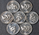 Vintage (1974) Constitution Mint 1/2oz Fractional Silver Rounds - 7 Piece Lot