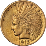 1915-P Indian Gold $10 Nice AU Nice Eye Appeal Nice Luster Nice Strike
