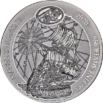2020 Rwanda 1 Ounce Silver - Mayflower - Nautical Ounce 999 Fine