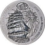 2021 Rwanda 1 Ounce Silver - Sedov - Nautical Ounce 999 Fine