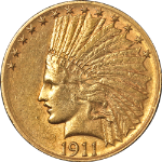 1911-S Indian Gold $10 Choice AU Nice Eye Appeal Nice Strike