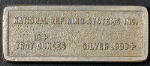 National Refining Systems Inc Struck Silver Bar - 10+ ozs (317.2 gr) 999 Fine
