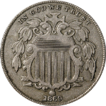 1869 Shield Nickel - Internal Die Break