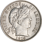 1916-P Barber Dime