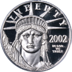 2002-W Platinum American Eagle $50 PCGS PR69 DCAM Blue Label