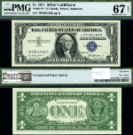 FR. 1619* $1 1957 Silver Certificate *-D Block Superb Gem PMG 67 EPQ Star