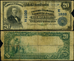 Georgetown DC-District of Columbia $20 1902 PB National Bank Note Ch #1928 Farmers and Mechanics NB VG