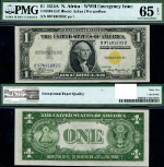 FR. 2306 $1 1935-A North Africa Note R-C Block Gem PMG CU65 EPQ