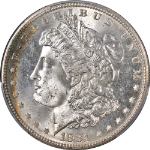 1881-S Morgan Silver Dollar Pretty Color PCGS MS65 Superb Eye Appeal