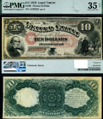 FR. 99 $10 1878 Legal Tender Choice PMG VF35 NET