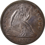 1863 Seated Liberty Dollar Civil War Date Choice BU Details Key Date