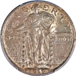 1919-P Standing Liberty Quarter PCGS MS62 Nice Luster Nice Strike