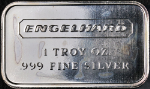 Engelhard 1 Ounce Silver Bar .999 Fine - Pebble Back - STOCK