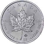 2022 Canada 1 Ounce Silver - $5 Mapleleaf - BU - STOCK