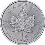 2021 Canada 1 Ounce Silver - $5 Maple Leaf - BU - STOCK
