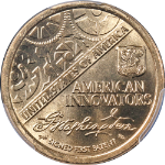 2018-D $1 American Innovation Series Washington Signed 1st Patent PCGS MS66