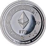 Ethereum 1 Ounce Silver .999 Fine Round - ETH Bitpay - STOCK
