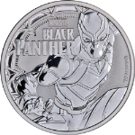 2018 Tuvalu 1 Ounce Silver - Marvel Black Panther - .9999 Fine - STOCK