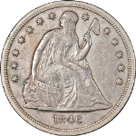 1846-P Seated Liberty Dollar Nice AU Nice Eye Appeal Nice Strike
