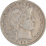 1907-D Barber Half Dollar