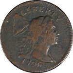 1796 Large Cent &#39;Liberty Cap&#39; Nice F/VF S.81 R.3- Nice Eye Appeal