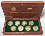 2000 Australia $100 Gold - Sydney Olympic 8 Coin Set - .999 Fine - 0.3215 ozs ea