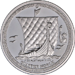 1987 Isle of Man Platinum Quarter Noble - 1/4 Ounce Platinum - OGP COA - STOCK