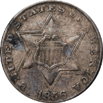1856 Three (3) Cent Silver