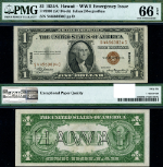 FR. 2300 $1 1935-A Hawaii Note S-C Block Gem PMG CU66 EPQ