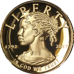 2017-W U.S. Mint 225th Anniversary Gold $100 NGC PF70 Ultra Cameo