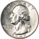 1949-D Washington Quarter