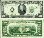 FR. 2060 D* $20 1950-A Federal Reserve Note Cleveland D-* Block XF Star
