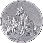 2022 Australia 10oz Silver - Dingo &amp; Next Generation Pup - 9999 Fine - OGP STOCK