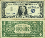 FR. 1621 $1 1957-B Silver Certificate X66616664A VF