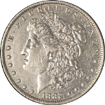 1882-O/S Morgan Silver Dollar VAM 5 Broken Early Die State Nice AU/BU