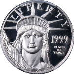 1999-W Platinum American Eagle $25 PCGS PR70 DCAM - STOCK