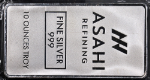 10 Ounce Silver Bar - Asahi Refining - 999 Fine - STOCK