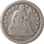 1841-O Seated Liberty Dime