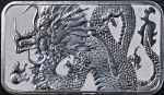 2022 Australia 1 Ounce Silver - Dragon Bar - BU - STOCK