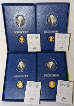 U.S. Mint Presidential $1 Coin Historical Signature Set (4 sets) - OGP