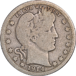 1914-S Barber Quarter