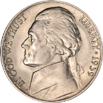 1939-D Jefferson Nickel