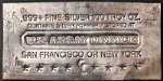 100 Ounce Silver Bar - U.S. Assay Office San Francisco/New York - .999+ STOCK
