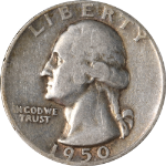 1950-D/S Washington Quarter