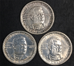 1946-P,D,S Booker T. Washington Commemorative Half Dollar- 3 Coin Bulk Lot