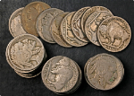 1918-Buffalo Nickels - Partial Dates - 40 Coin Bulk Lot
