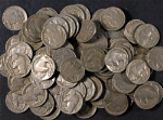 1916 Buffalo Nickels - Partial or Weak Dates - 100 Coin Bulk Lot